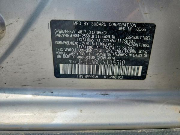 2025 SUBARU CROSSTREK