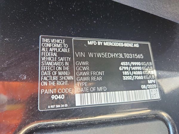 2020 MERCEDES-BENZ SPRINTER 907 (VS30)