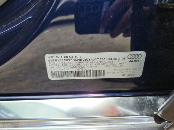 2012 AUDI A8 L