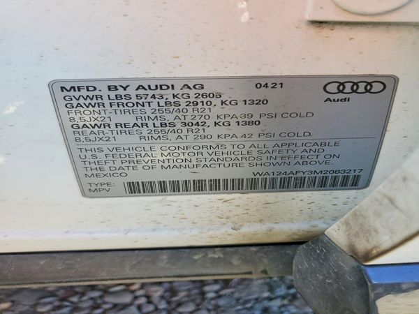 2021 AUDI SQ5 quattro Premium Plus