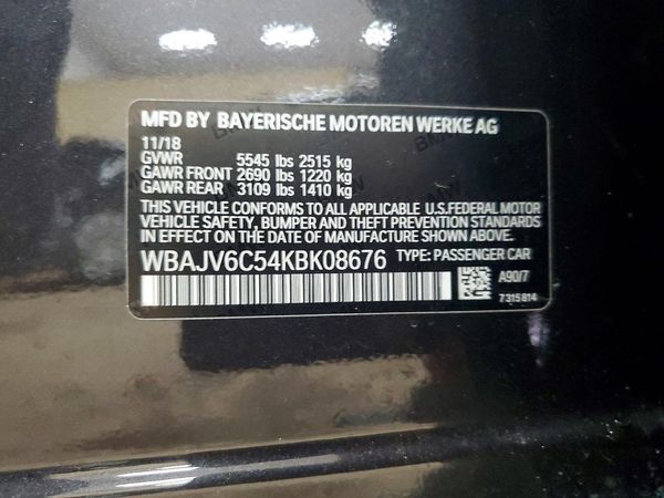 2019 BMW 640 xDrive GT