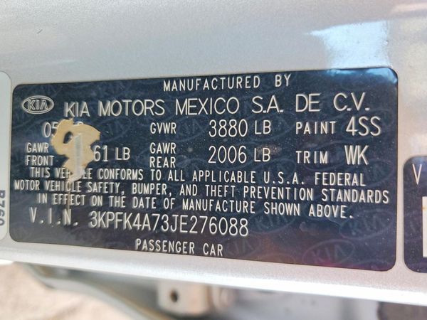 2018 KIA FORTE LX Base