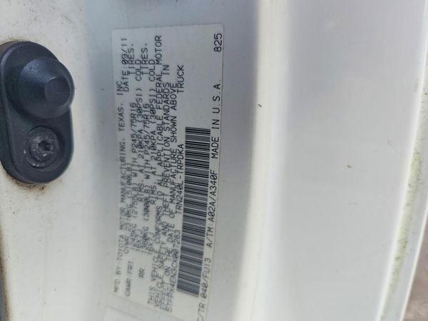 2012 TOYOTA TACOMA — VINP