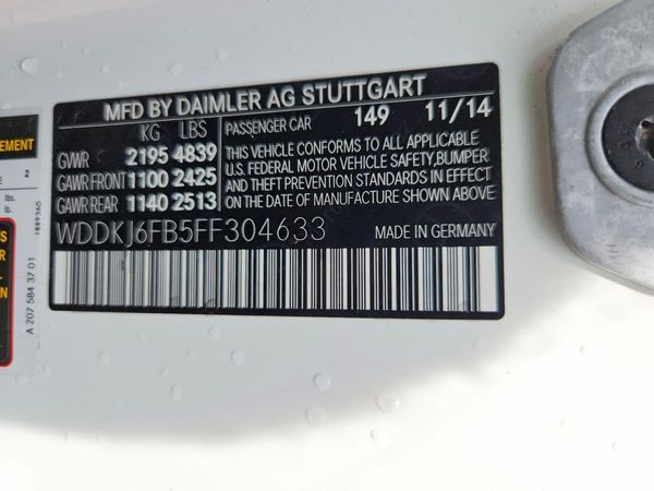2015 MERCEDES-BENZ E E400