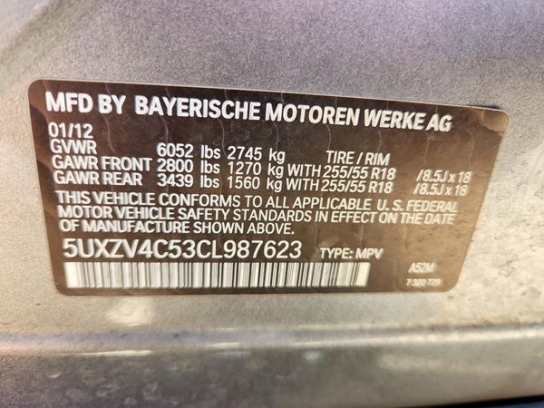 2012 BMW X5 xDrive35i