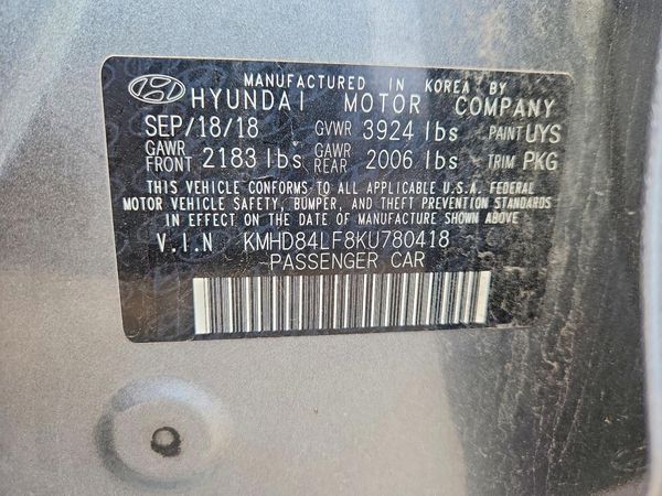 2019 HYUNDAI ELANTRA