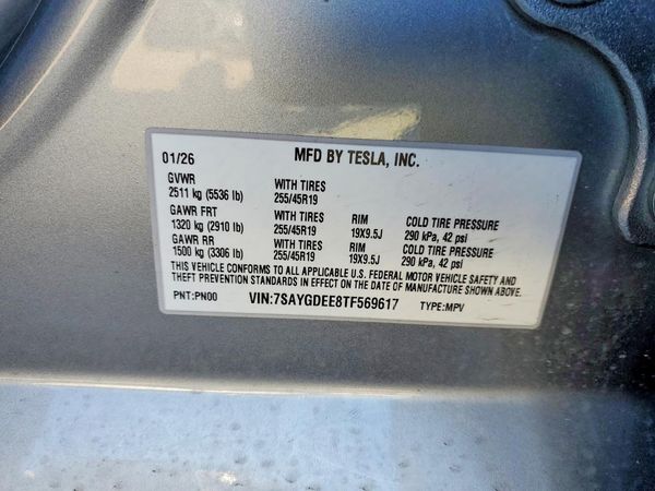 2026 TESLA MODEL Y
