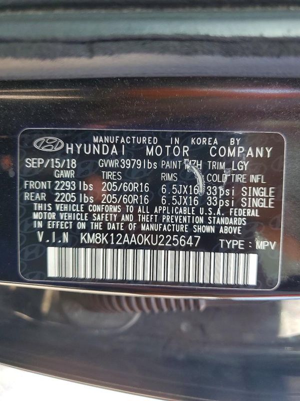 2019 HYUNDAI KONA SE