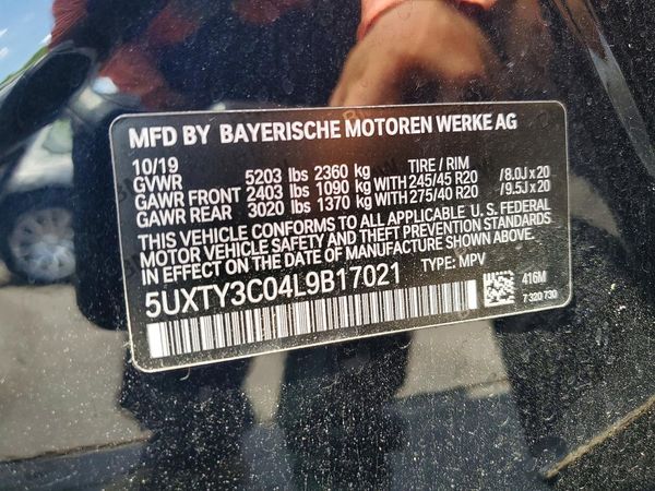 2020 BMW X3 sDrive30i