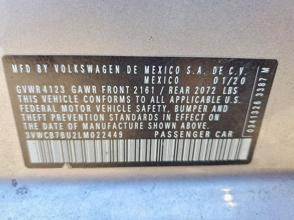 2020 VOLKSWAGEN JETTA S, SE, R-Line