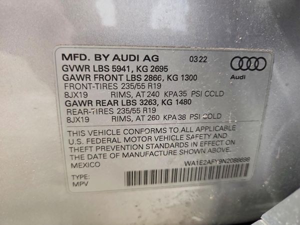 2022 AUDI Q5 E
