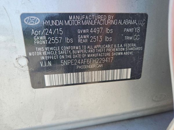 2015 HYUNDAI SONATA