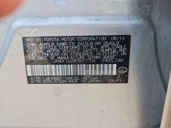 2015 LEXUS IS 250