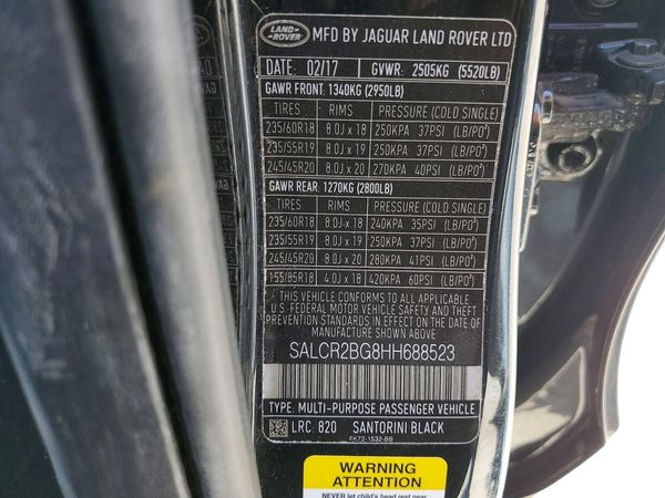 2017 LAND ROVER DISCOVERY SPORT HSE