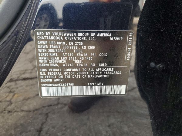 2019 VOLKSWAGEN ATLAS