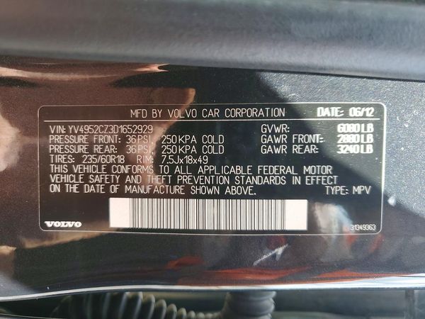 2013 VOLVO XC90
