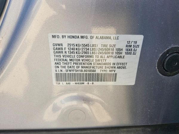 2020 HONDA PILOT LX