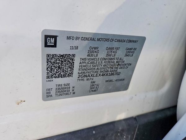 2019 CHEVROLET EQUINOX LT (2LT)