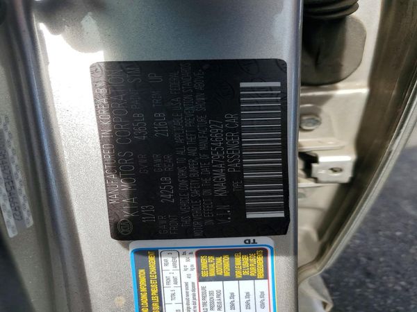 2014 KIA OPTIMA 2.4 LX STD/Conv