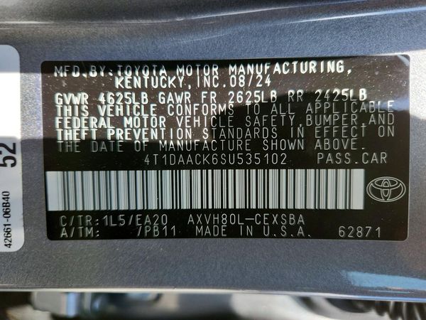 2025 TOYOTA CAMRY