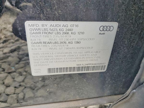 2017 AUDI Q5 quattro Premium Plus