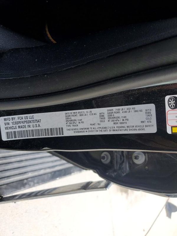 2025 RAM 1500 Tungsten