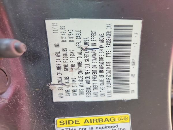 2013 ACURA TL TECH