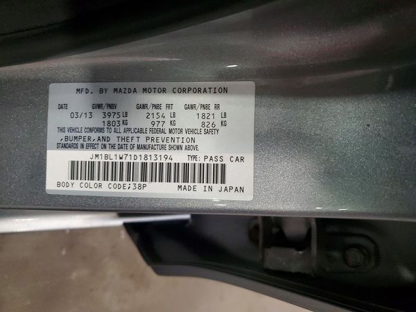 2013 MAZDA 3 Grand Touring/GT