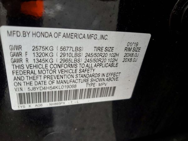 2019 ACURA MDX