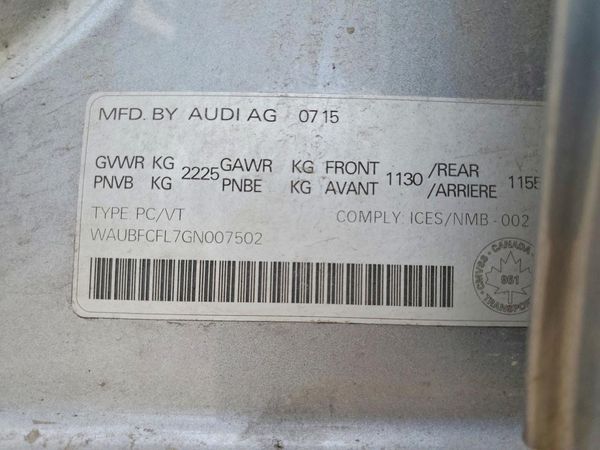 2016 AUDI A4 S Line quattro Premium