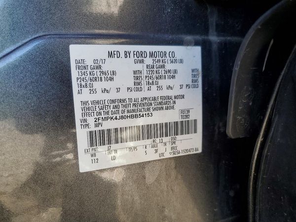 2017 FORD EDGE SEL