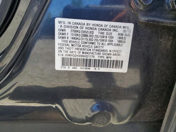 2013 ACURA MDX Tech