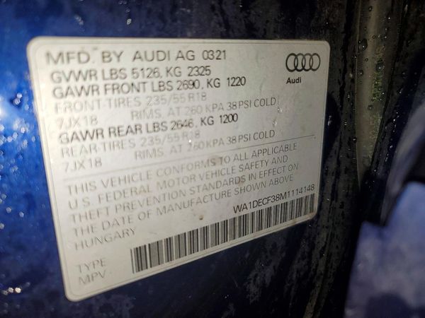 2021 AUDI Q3