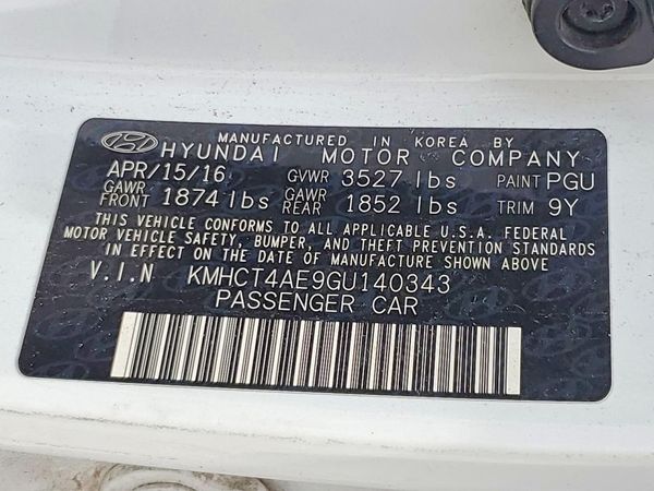 2016 HYUNDAI ACCENT