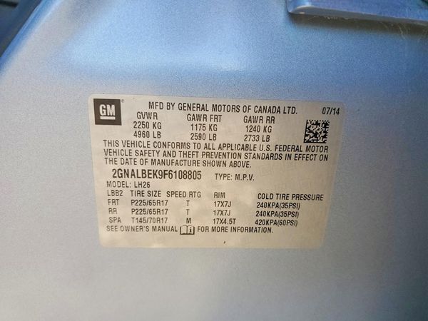 2015 CHEVROLET EQUINOX 1LT