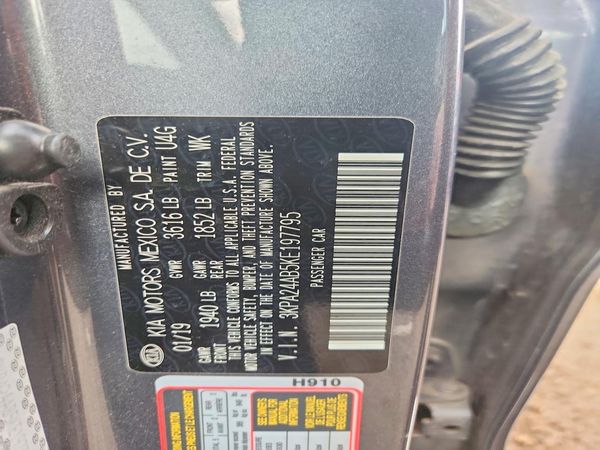 2019 KIA RIO LX, S