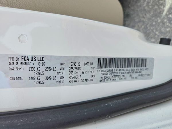 2016 DODGE GRAND CARAVAN SE