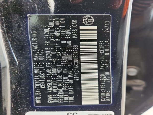 2022 TOYOTA CAMRY XSE