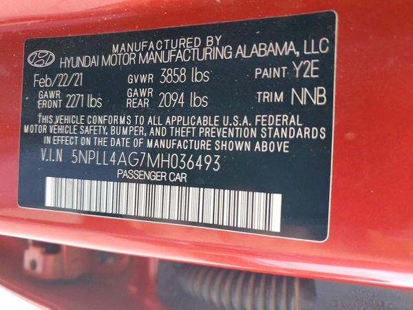 2021 HYUNDAI ELANTRA