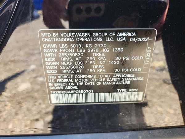 2023 VOLKSWAGEN ATLAS