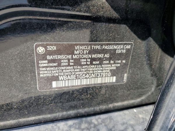 2016 BMW 320 SA