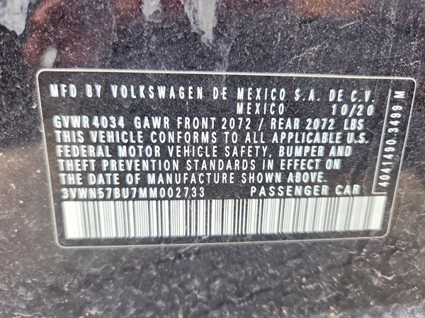 2021 VOLKSWAGEN JETTA