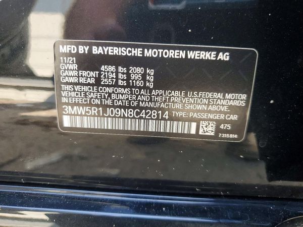 2022 BMW 330I