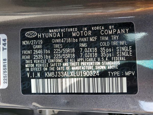 2020 HYUNDAI TUCSON