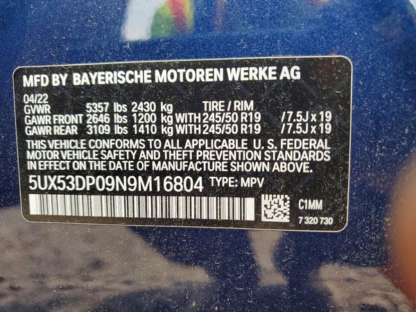 2022 BMW X3