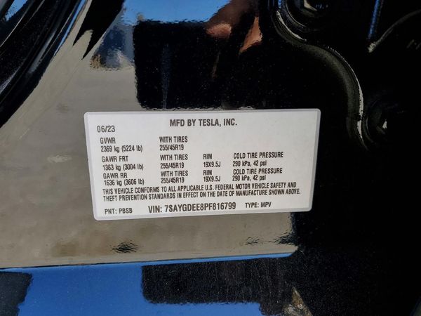 2023 TESLA MODEL Y