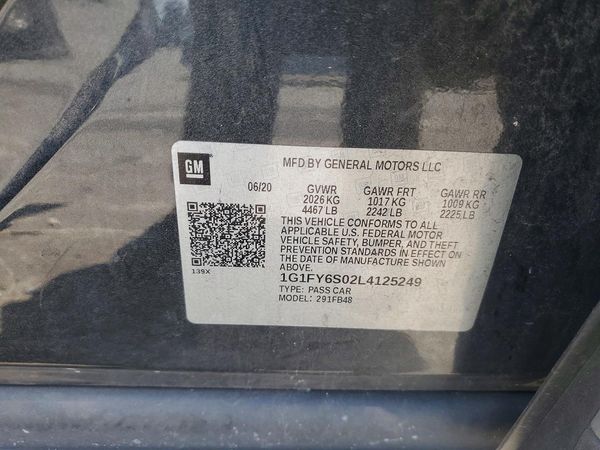 2020 CHEVROLET BOLT EV