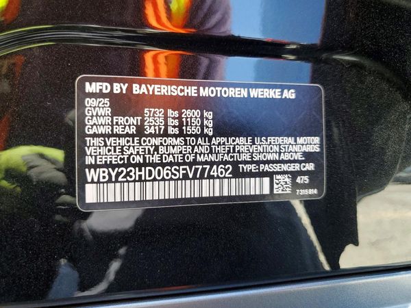 2025 BMW ALL OTHER eDrive40 — VINS