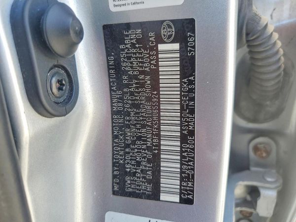 2017 TOYOTA CAMRY LE/SE/XLE/XSE