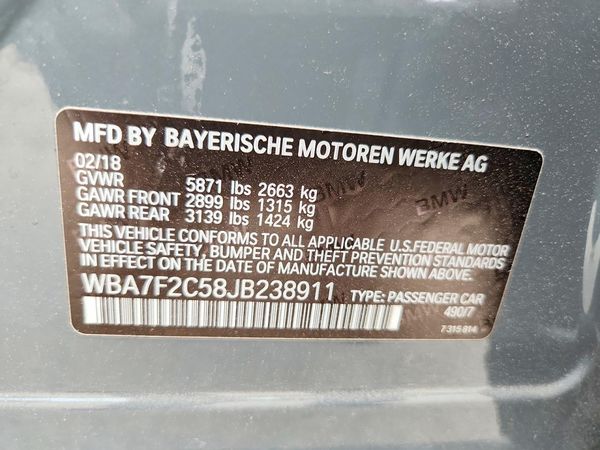2018 BMW 750 xDrive